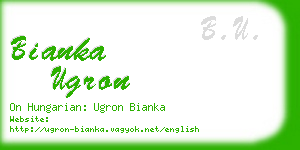 bianka ugron business card